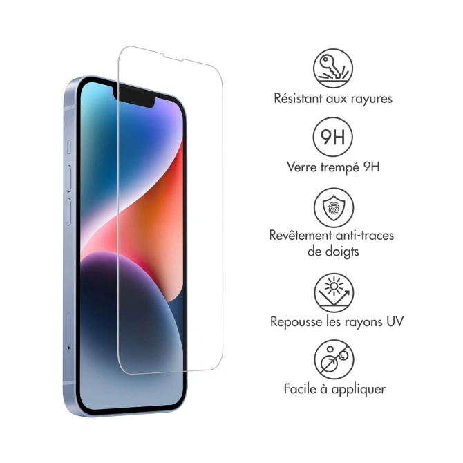 Accezz Gehard Glas Screenprotector Apple iPhone 17e / 16e / 14 / 13 / 13 Pro