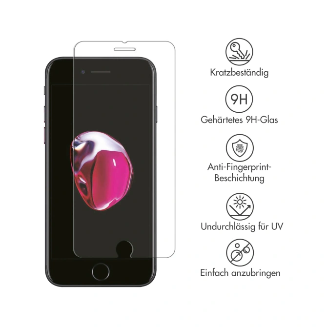 Accezz Gehard Glas Screenprotector Apple iPhone 8 Plus / 7 Plus