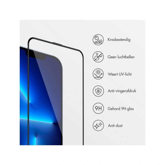 Accezz Gehard Glas Screenprotector + Applicator Apple iPhone 13 Pro Max / 14 Plus