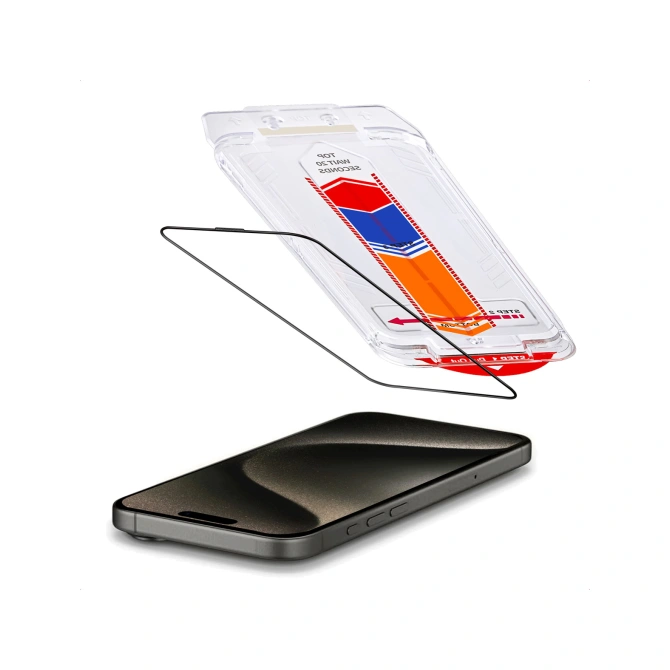 Accezz Gehard Glas Screenprotector + Applicator Apple iPhone 15 Pro