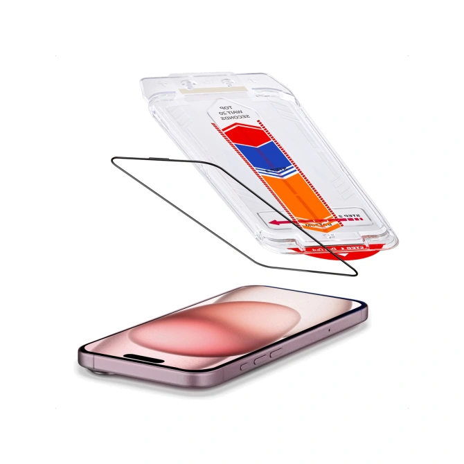 Accezz Gehard Glas Screenprotector + Applicator Apple iPhone 16 / 15