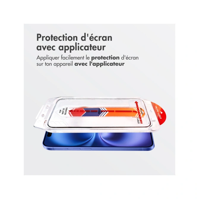 Accezz Gehard Glas Screenprotector + Applicator Apple iPhone 16 Plus / 15 Plus