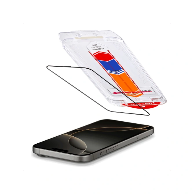 Accezz Gehard Glas Screenprotector + Applicator Apple iPhone 16 Pro