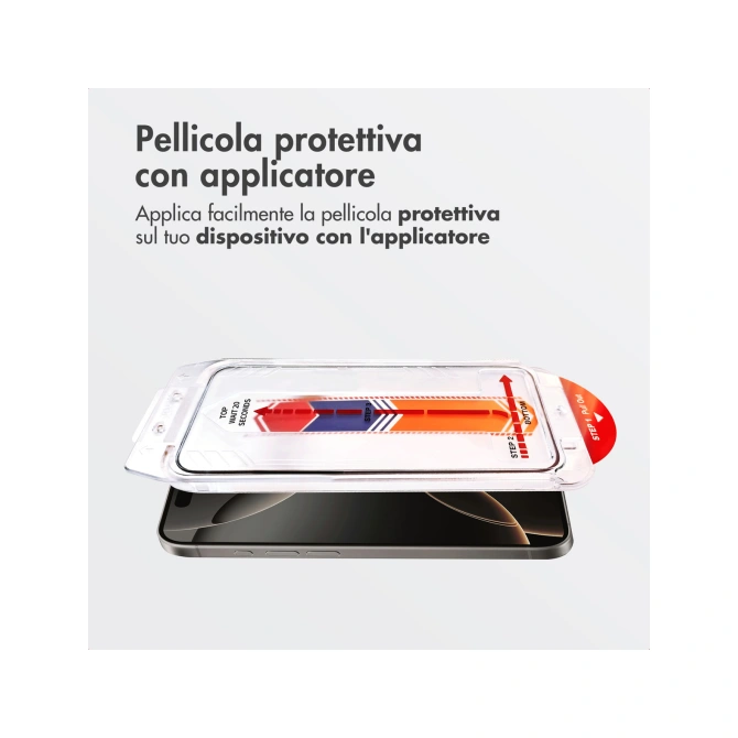 Accezz Gehard Glas Screenprotector + Applicator Apple iPhone 16 Pro