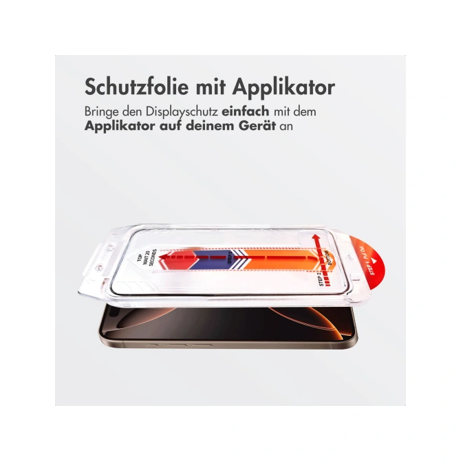 Accezz Gehard Glas Screenprotector + Applicator Apple iPhone 16 Pro Max