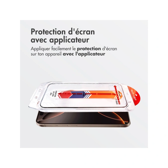Accezz Gehard Glas Screenprotector + Applicator Apple iPhone 16 Pro Max