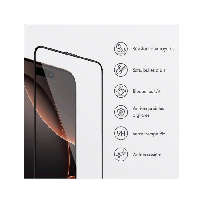 Accezz Gehard Glas Screenprotector + Applicator Apple iPhone 16 Pro Max