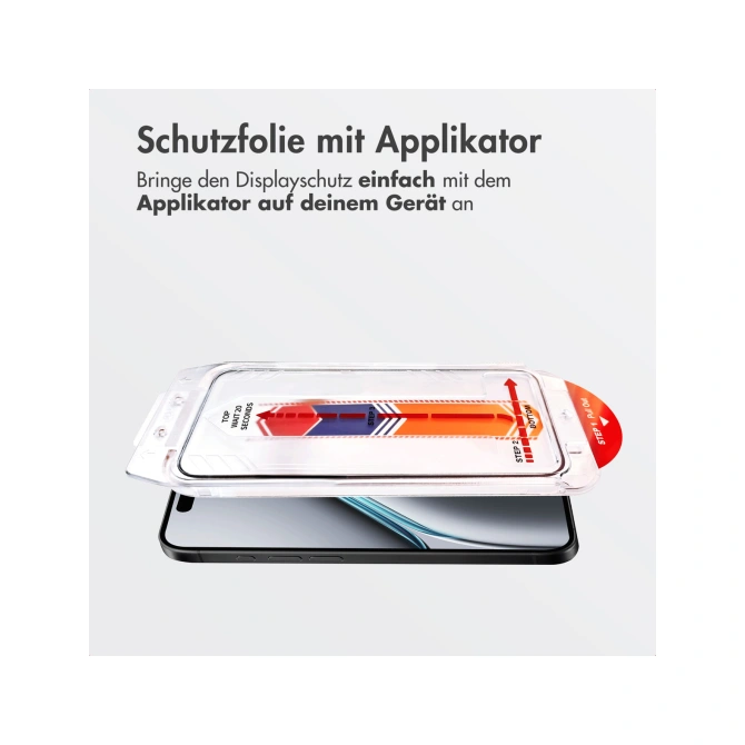 Accezz Gehard Glas Screenprotector + Applicator Apple iPhone 17