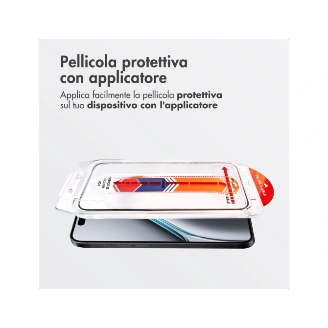 Accezz Gehard Glas Screenprotector + Applicator Apple iPhone 17
