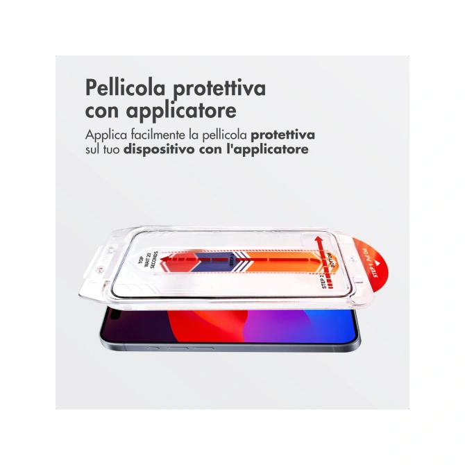 Accezz Gehard Glas Screenprotector + Applicator Apple iPhone 17 Pro
