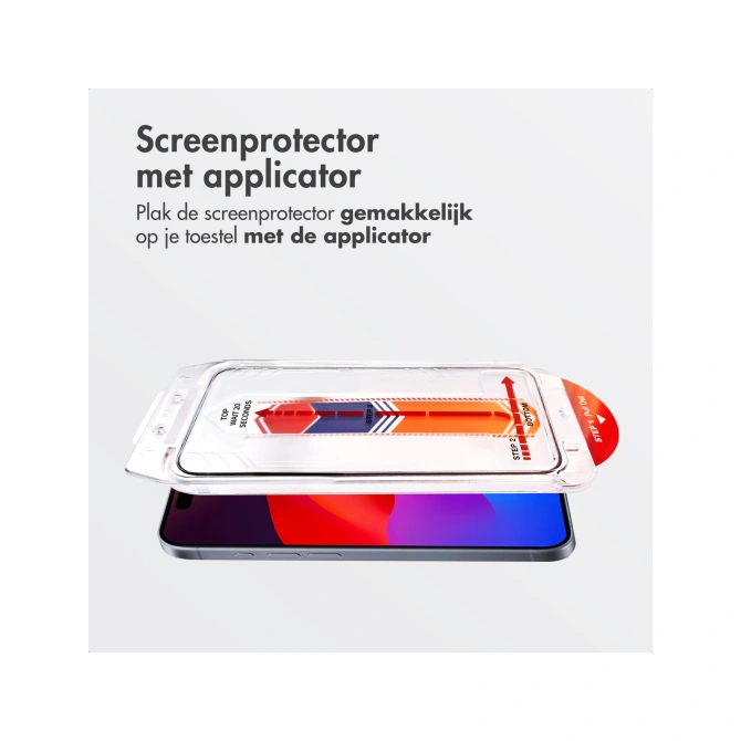 Accezz Gehard Glas Screenprotector + Applicator Apple iPhone 17 Pro