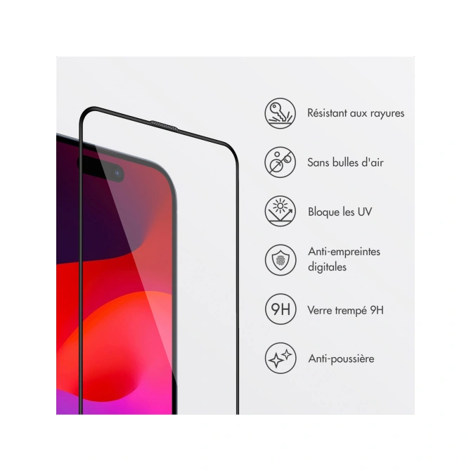 Accezz Gehard Glas Screenprotector + Applicator Apple iPhone 17 Pro