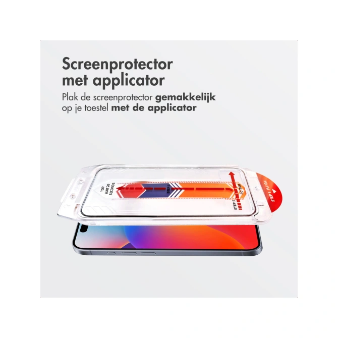Accezz Gehard Glas Screenprotector + Applicator Apple iPhone 17 Pro Max