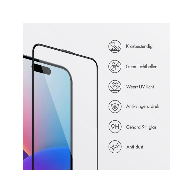 Accezz Gehard Glas Screenprotector + Applicator Apple iPhone 17 Pro Max