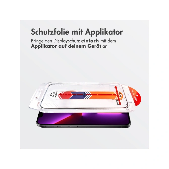 Accezz Gehard Glas Screenprotector + Applicator Apple iPhone 17e / 16e / 14 / 13 / 13 Pro