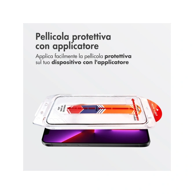 Accezz Gehard Glas Screenprotector + Applicator Apple iPhone 17e / 16e / 14 / 13 / 13 Pro