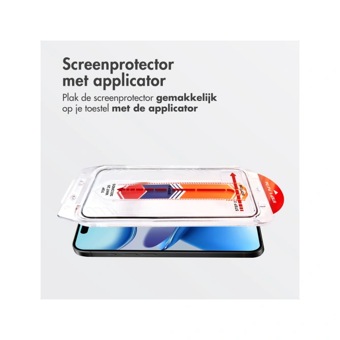 Accezz Gehard Glas Screenprotector + Applicator Apple iPhone Air