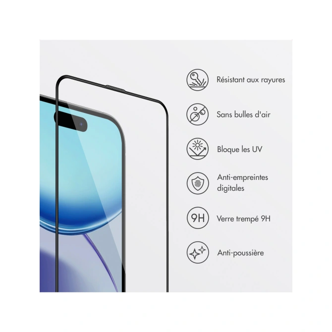 Accezz Gehard Glas Screenprotector + Applicator Apple iPhone Air