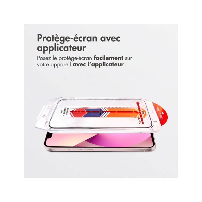 Accezz Gehard Glas Screenprotector met Applicator - 2-pack Apple iPhone 13 / 13 Pro / 14 / 16e