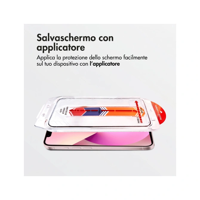 Accezz Gehard Glas Screenprotector met Applicator - 2-pack Apple iPhone 13 / 13 Pro / 14 / 16e