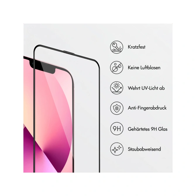Accezz Gehard Glas Screenprotector met Applicator - 2-pack Apple iPhone 13 / 13 Pro / 14 / 16e