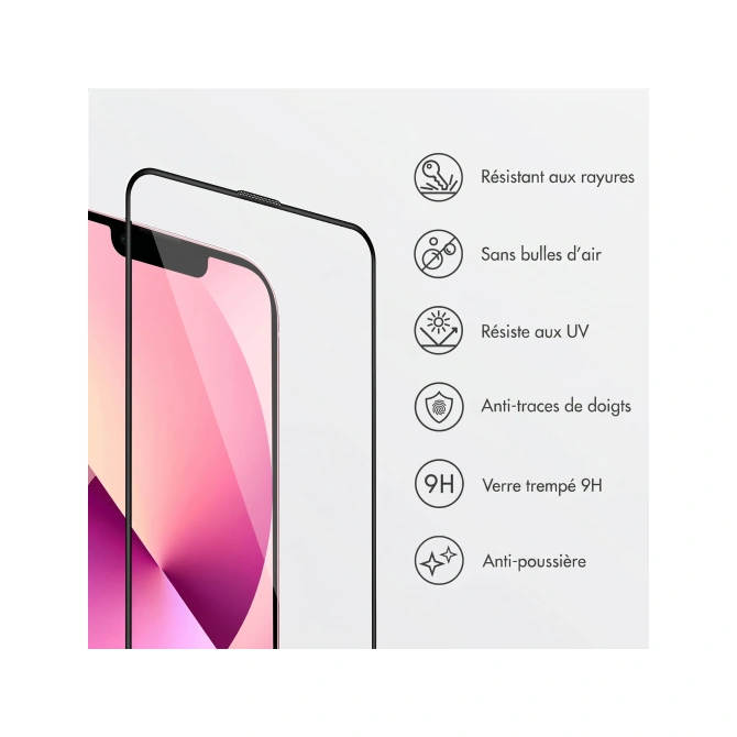 Accezz Gehard Glas Screenprotector met Applicator - 2-pack Apple iPhone 13 / 13 Pro / 14 / 16e