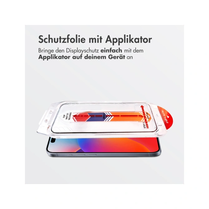Accezz Gehard Glas Screenprotector met Applicator - 2-pack Apple iPhone 17