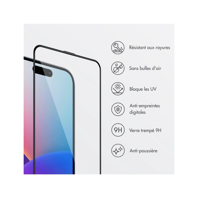 Accezz Gehard Glas Screenprotector met Applicator - 2-pack Apple iPhone 17