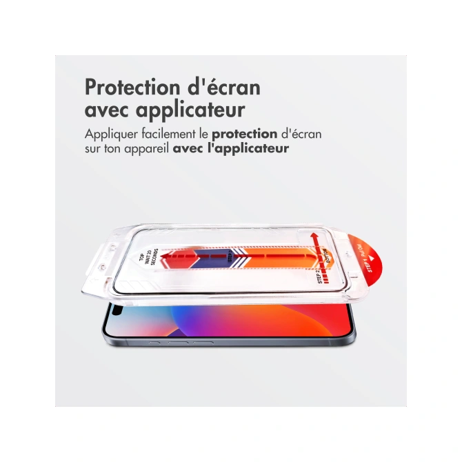 Accezz Gehard Glas Screenprotector met Applicator - 2-pack Apple iPhone 17 Pro