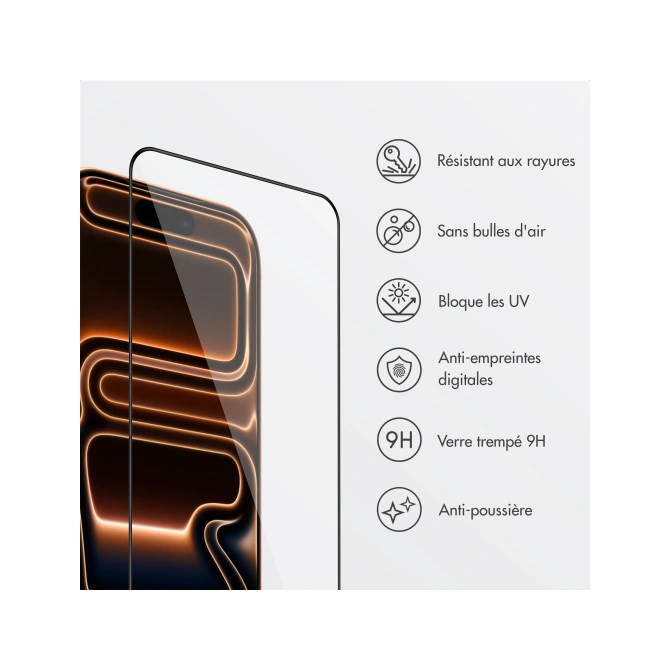 Accezz Gehard Glas Screenprotector met Applicator - 2-pack Apple iPhone 17 Pro Max