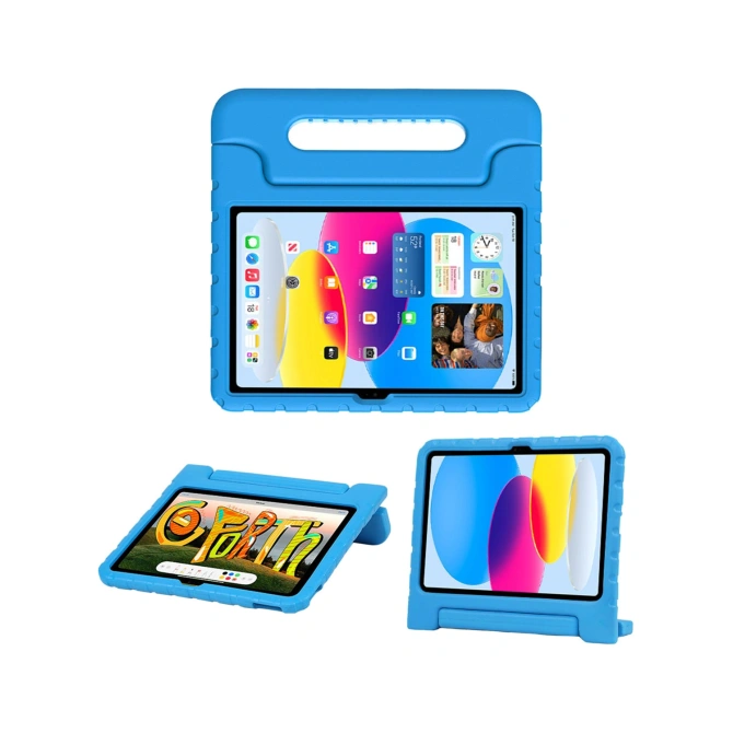Accezz Kidsproof Backcover met handvat Apple iPad 11 (2025) 11 inch A16 / iPad 10 (2022) 10.9 inch - Blauw