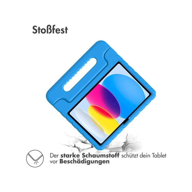 Accezz Kidsproof Backcover met handvat Apple iPad 11 (2025) 11 inch A16 / iPad 10 (2022) 10.9 inch - Blauw