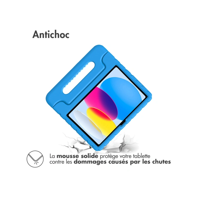 Accezz Kidsproof Backcover met handvat Apple iPad 11 (2025) 11 inch A16 / iPad 10 (2022) 10.9 inch - Blauw