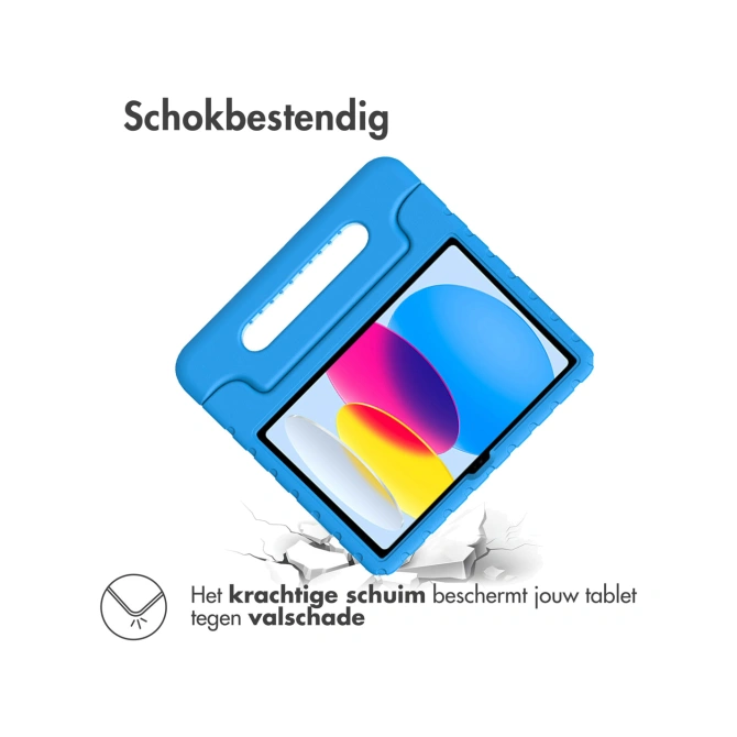 Accezz Kidsproof Backcover met handvat Apple iPad 11 (2025) 11 inch A16 / iPad 10 (2022) 10.9 inch - Blauw