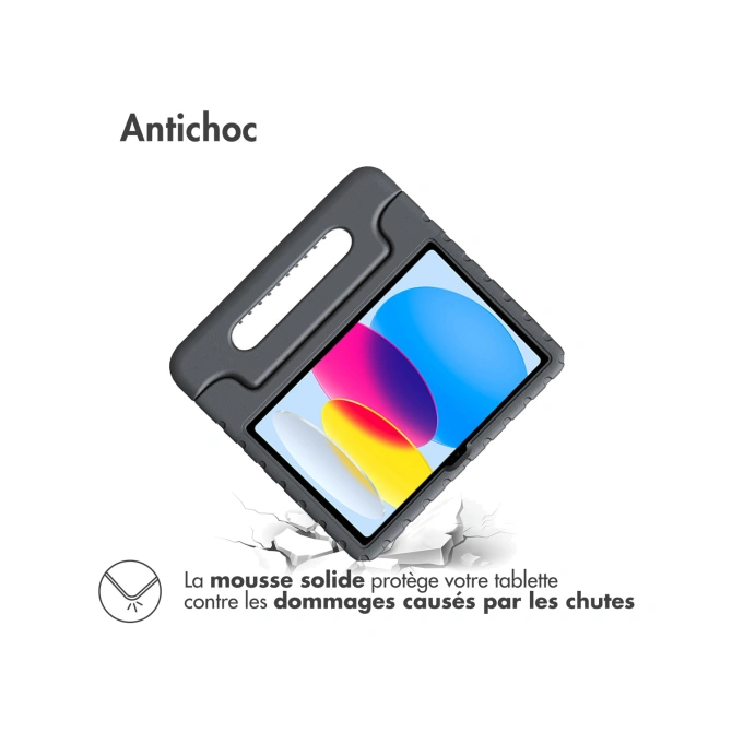 Accezz Kidsproof Backcover met handvat Apple iPad 11 (2025) 11 inch A16 / iPad 10 (2022) 10.9 inch - Zwart