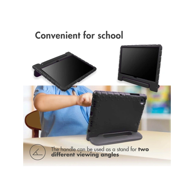 Accezz Kidsproof Backcover met handvat Apple iPad 11 (2025) 11 inch A16 / iPad 10 (2022) 10.9 inch - Zwart