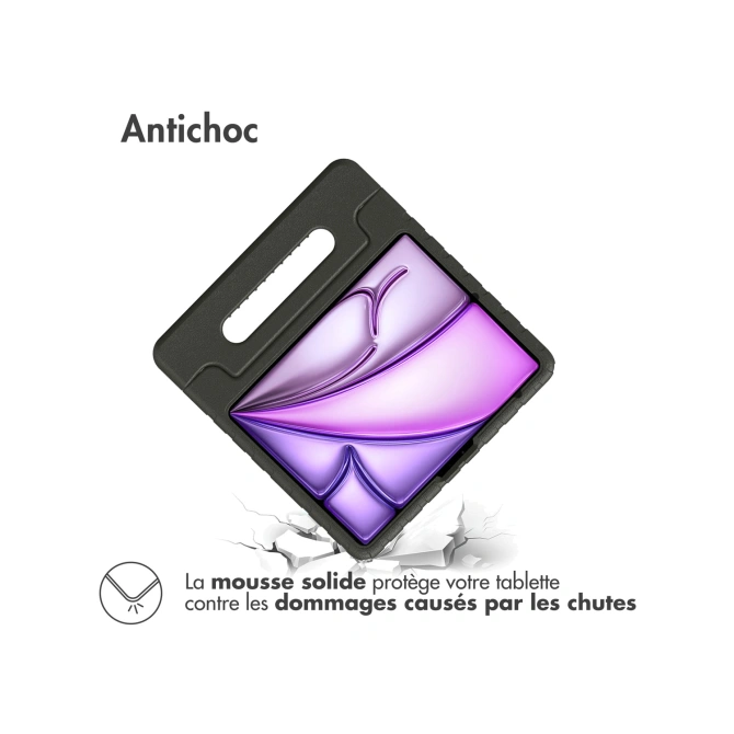 Accezz Kidsproof Backcover met handvat Apple iPad Air 11 inch (2026) M4 / (2025) M3 / (2024) M2 - Zwart