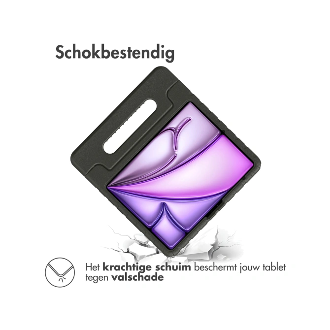 Accezz Kidsproof Backcover met handvat Apple iPad Air 11 inch (2026) M4 / (2025) M3 / (2024) M2 - Zwart