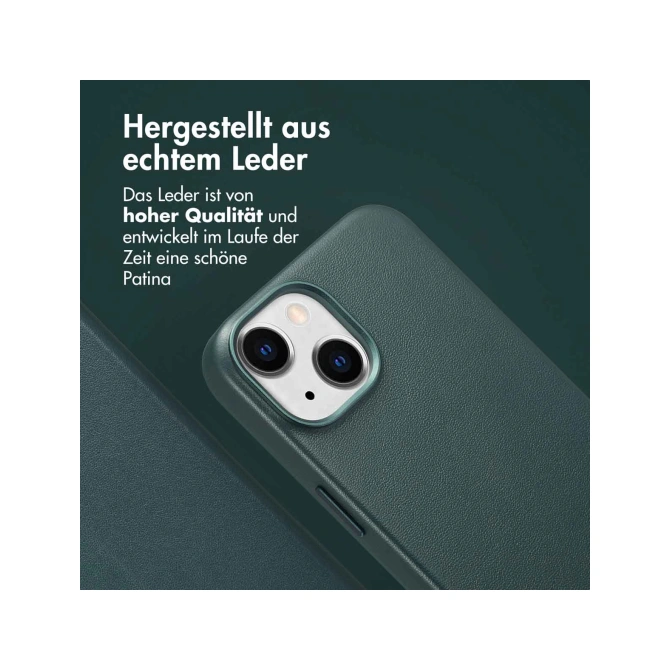 Accezz Leather Bookcase 2-in-1 met MagSafe Apple iPhone 14 - Cedar Green
