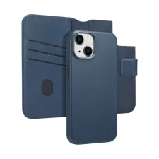Accezz Leather Bookcase 2-in-1 met MagSafe Apple iPhone 14 - Nightfall Blue Accezz Leather Bookcase 2-in-1 met MagSafe Apple iPhone 14 - Nightfall Blue