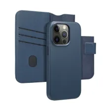 Accezz Leather Bookcase 2-in-1 met MagSafe Apple iPhone 14 Pro - Nightfall Blue Accezz Leather Bookcase 2-in-1 met MagSafe Apple iPhone 14 Pro - Nightfall Blue