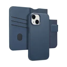 Accezz Leather Bookcase 2-in-1 met MagSafe Apple iPhone 15 - Nightfall Blue Accezz Leather Bookcase 2-in-1 met MagSafe Apple iPhone 15 - Nightfall Blue