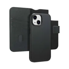 Accezz Leather Bookcase 2-in-1 met MagSafe Apple iPhone 15 - Onyx Black Accezz Leather Bookcase 2-in-1 met MagSafe Apple iPhone 15 - Onyx Black