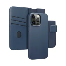 Accezz Leather Bookcase 2-in-1 met MagSafe Apple iPhone 15 Pro Max - Nightfall Blue Accezz Leather Bookcase 2-in-1 met MagSafe Apple iPhone 15 Pro Max - Nightfall Blue