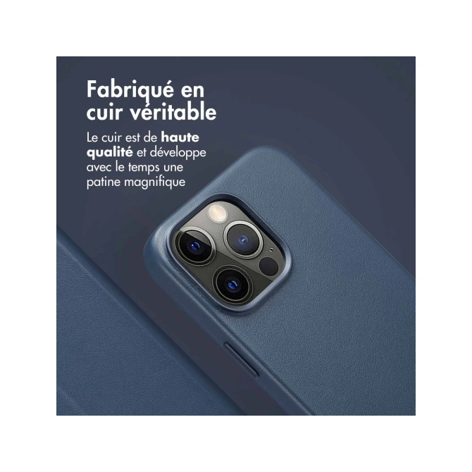 Accezz Leather Bookcase 2-in-1 met MagSafe Apple iPhone 15 Pro Max - Nightfall Blue