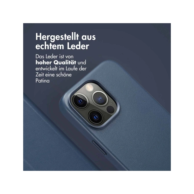 Accezz Leather Bookcase 2-in-1 met MagSafe Apple iPhone 15 Pro Max - Nightfall Blue