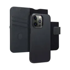 Accezz Leather Bookcase 2-in-1 met MagSafe Apple iPhone 15 Pro Max - Onyx Black Accezz Leather Bookcase 2-in-1 met MagSafe Apple iPhone 15 Pro Max - Onyx Black
