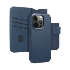 Accezz Leather Bookcase 2-in-1 met MagSafe Apple iPhone 15 Pro - Nightfall Blue Accezz Leather Bookcase 2-in-1 met MagSafe Apple iPhone 15 Pro - Nightfall Blue