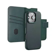Accezz Leather Bookcase 2-in-1 met MagSafe Apple iPhone 16 Pro - Cedar Green Accezz Leather Bookcase 2-in-1 met MagSafe Apple iPhone 16 Pro - Cedar Green