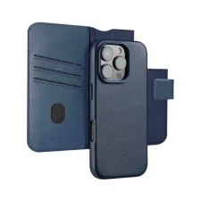 Accezz Leather Bookcase 2-in-1 met MagSafe Apple iPhone 16 Pro Max - Nightfall Blue Accezz Leather Bookcase 2-in-1 met MagSafe Apple iPhone 16 Pro Max - Nightfall Blue